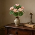 thumbnail image 1 of Flores artificiales - Decoración de loto falsa, Nenúfar de Agua de vellón biomimético para el Salón de Buda y el hogar, Arreglo floral de simulación de plástico, multicolor, 1 PC, 1 of 6