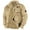Beige, variant on GrmtClth Mens Winter Jacket Thick Warm Sherpa Lined Jackets Button Heavyweight Coat Hombre Outwear with Multi Pocket Khaki L