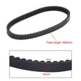 thumbnail image 4 of Black Rubber Drive Belt for GY6 50CC 139QMB Scooter 669-18-30, 4 of 8