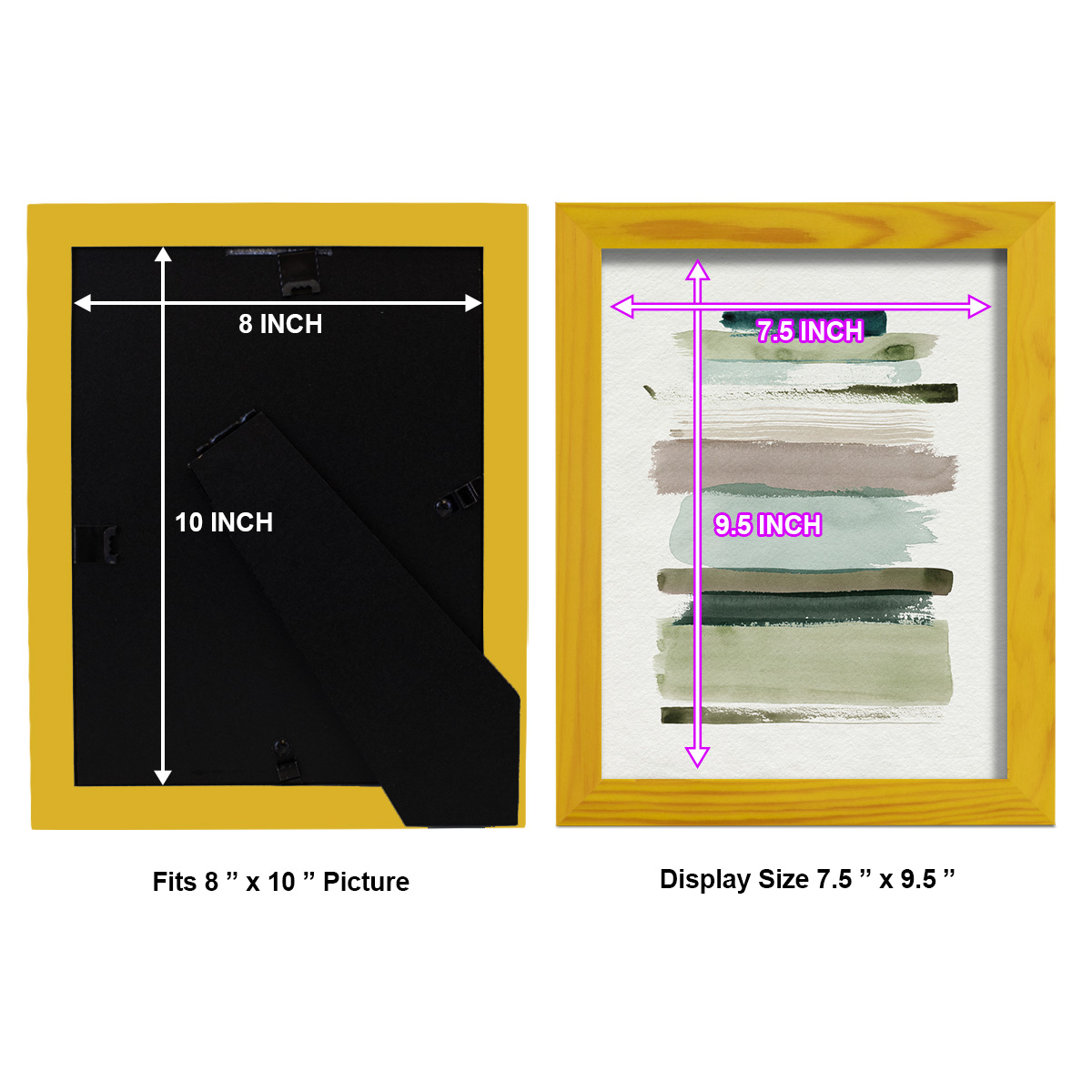 Grass Stains I - Framed Print w/glass - Sunflower Yellow