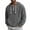 Gray, variant on Basysin Sweatshirts For Men's Corduroy Half Zip Hoodie Long Sleeve Drawstring Hooded Sweatshirt With Pocket Loose Fit Casual Sport Pullover, Sizes S-3XL