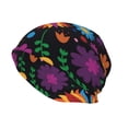 thumbnail image 3 of Kll Colorful Floral2 Winter Fall Beanie Knit Hats For Men & Women - Warm & Soft Stylish Toboggan Caps For Cold Weather, 3 of 9