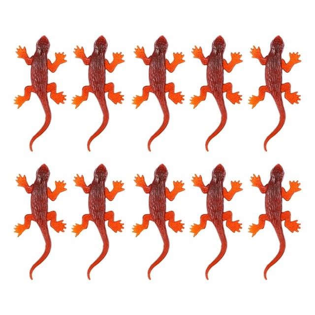 Shisuyan 20 Pcs Jouets de Gecko de Simulation Figurines de Gecko Réalistes Jouets de Farce pour Fête Déco Maison