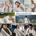 thumbnail image 5 of Beige Gray Cooling Blanket, Lightweight Breathable Summer Throw Blanket with Double Sided Cold Effect,Abstract Grunge Mottled Neutral Texture Picnic Beach Blankets Bed Sheet for Hot Sleepers 30"x40", 5 of 8