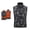 Grey, variant on LEKDFST Heated Vest for Men 9 Heat Zones Smart Electric Camouflage Zipper Heating Vest Rechargeable Battery Not Included Grey L