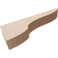 thumbnail image 6 of 3"W x 18"D x 6"H Thin Carmel Rough Cedar Woodgrain TimberThane Corbel, Primed Tan, 6 of 6