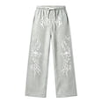 thumbnail image 4 of CONZONE Big Boys Baggy Sweatpants Y2K Graphic Joggers for Boys Drawstring Fall Winter Athletic Trousers with Pockets, 4 of 5