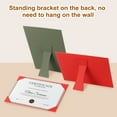 thumbnail image 4 of 11x8.5 Certificate Holder with Stand, Single-Sided Document Holders Vertical for Award Diploma Graduation Achievement Business License, Red, 4 of 5