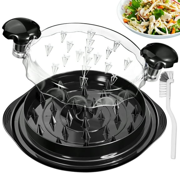 Gimgong Chicken Shredder, Twist with Cleaning Brush, Anti-Slip Strip, Ergonomic Handle, BPA Free, Suitable for Pork Beef,  1 Count