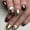 Grey, variant on Monebena 24Pcs Pink Press on Nails Short Square Fake Nails with Cute Ghost Designs, Halloween Press on Nails Coffin Halloween Acrylic Nails Full Cover False Nails Halloween Stick on Nails for Women