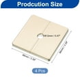 thumbnail image 2 of 4Pack ABS Plastics Wall Split Flange, 12mm Diameter Escutcheon Plate, Gold, 2 of 6