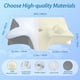 thumbnail image 5 of Almohada Cervical de Espuma con Memoria, 2 en 1 Almohada Ortopédica de Contorno Ergonómico para el Dolor de Cuello, Almohadas de Soporte Contorneadas para Dormidores de Lado Espalda Estómago, 5 of 7