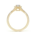 thumbnail image 2 of ANGARA Natural 0.4 Ct. Diamond Halo Engagement Ring in 14K Yellow Gold for Women (Ring Size: 3.5), 2 of 10