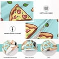 thumbnail image 5 of Hand Draw Pizza Plush Pillowcase, Luxury Soft King Pillow Case for Hair and Skin, Standard Size Pillow Covers with Zipper Closure, 20x30in Home Decor Gifts, 5 of 7