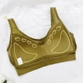 thumbnail image 6 of LLYWEY Wireless Breathable Bra on Clearance Plus Size Bras Women Wireless Ladies Bralette Bra Style-1350 Women Compression Bra Feature Adult Female Running Sports Bras Yellow 38B, 6 of 6