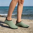 thumbnail image 4 of GrmtClth Fine Geometric Tone Water Skin Shoes Elastic Ankle Opening For Easy On And Off Daily Wear Green 35(US/5), 4 of 4