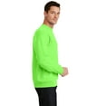 thumbnail image 2 of Port & Company Core Fleece Crewneck Sweatshirt-L (Neon Green), 2 of 4