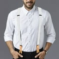 thumbnail image 7 of Buyless Fashion Button End Logger Work Suspenders for Men - 48" Adjustable Straps 1 1/4" - X Shape, 7 of 7