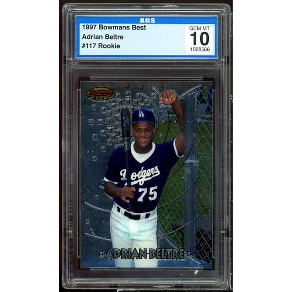Adrian Beltre Rookie Card 1997 Bowman's Best #117 AGS 10 GEM MT