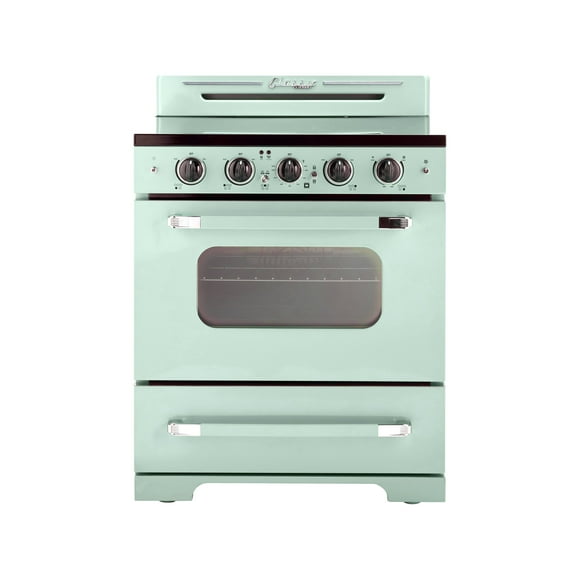 Unique Classic Retro 30" 3.9 cu/ft Freestanding 5-Element Electric Range with Convection Oven