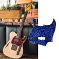thumbnail image 4 of Greeniant Golpeador de guitarra azul, 10 agujeros, 1 capa, protección contra rasguños con estampado de flores, protección para JB Bass, decoración de Accesorios para instrumentos musicales Greeniant  OD028195-00, 4 of 6