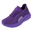 thumbnail image 3 of gzxflxpge Comfort Orthopedic Shoes for Women Fashion Non sllip Arch Support Walking Tennis Shoes Lightweight Breathable Lace-up Sneakers Purple 8（CN-40）, 3 of 7
