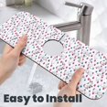 thumbnail image 6 of Pofeuu Rabbit Eating Print Splash Guard for Sink Faucet Sink Gadgets-Splash Guard Behind Faucet Drip Catcher for Kitchen, Bathroom,Sink Mat, 6 of 7