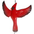 thumbnail image 4 of Campana de viento portátil con forma de pájaro cardenal, para exteriores, decoración para patio, terraza, jardín (rojo flotante), 4 of 5