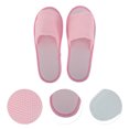 thumbnail image 3 of Unique Bargains 1 Pair Disposable Slippers Foldable Breathable Mesh Hotel Slippers Pink, 3 of 5
