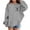 Grey, variant on Tiijoy Toddler Girls Halloween Hoodie Spooky Ghost Pullover Hooded Sweatshirt, Sizes 3-4T