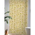 thumbnail image 4 of Sheer Curtains 108 Inches Long, Yelllow Floral Semi Sheer Curtains Light Filtering Window Treatment, Vintage Rustic Plants Flowers Spring Privacy Voile Drapes for Living Room Bedroom 52x108 Inch, 4 of 7