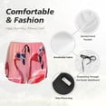 thumbnail image 4 of Salouo Cool Flamingos Sunglasses Scene Print Women's 2 in 1 Running Shorts Double-Layer Shorts Athletic Workout Gym Yoga Shorts Running Shorts for Women-X-Large, 4 of 7