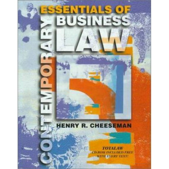 Pre-Owned Essentials of Contemporary Business Law with Total Law CD-ROM (Paperback) 0130804002 9780130804006