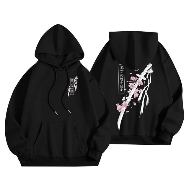 Sweat à Capuche à Manches Longues Imprimé Double Lettre Automne Hiver avec Poche avant pour Sorties Décontractées
