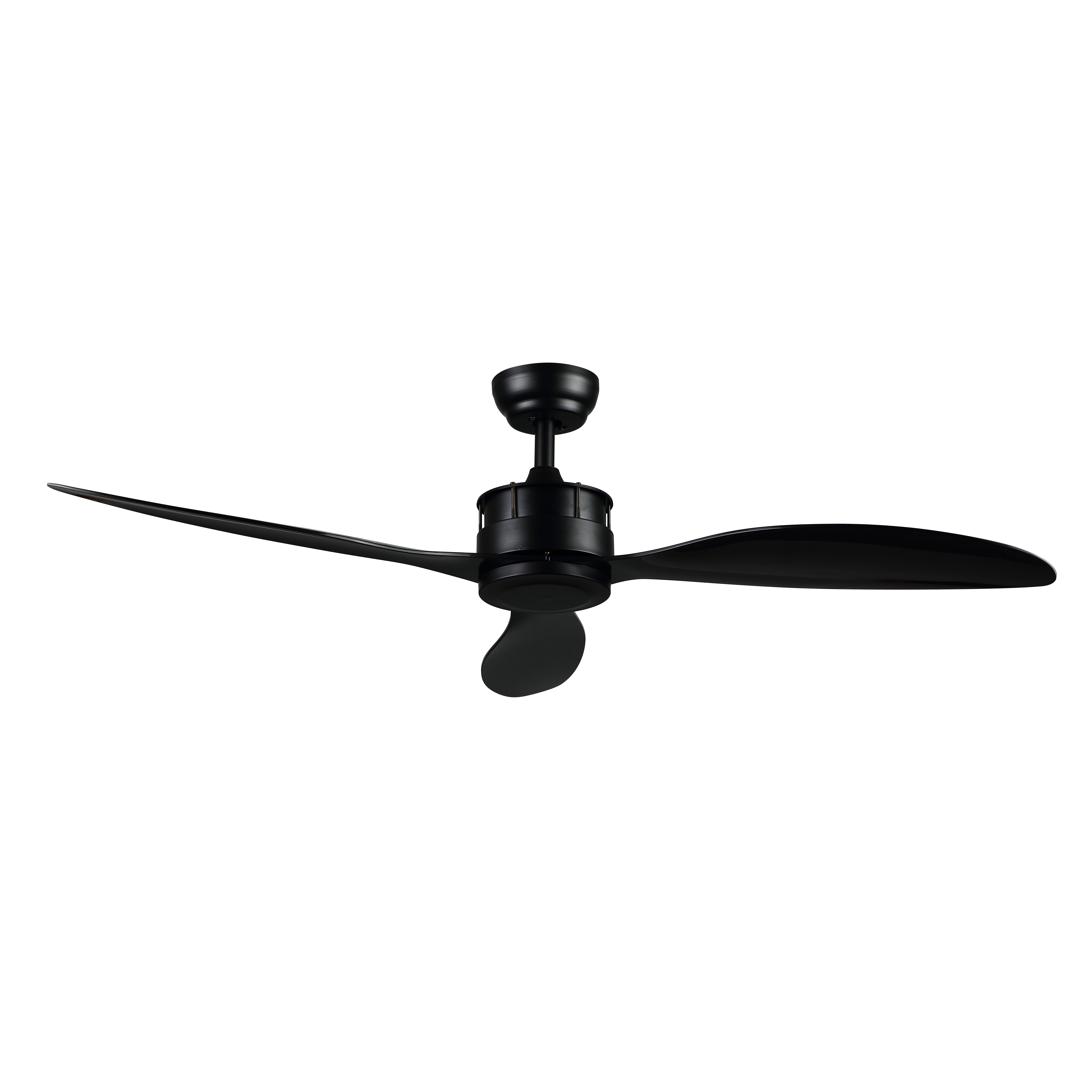 Safavieh Harlin 52" Black Modern Ceiling Fan with Remote Control
