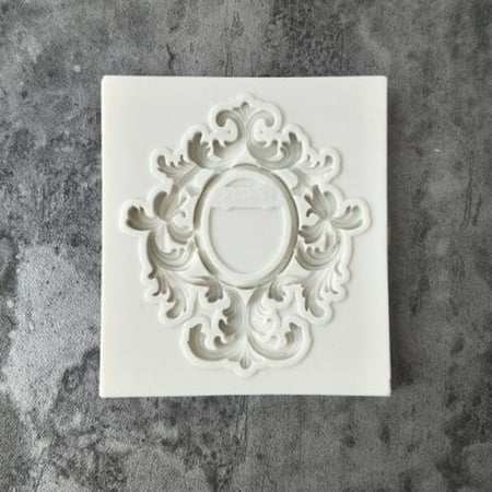 

VEAREAR Cake Mold 3D Relief Flower Silicone Fondant Mold Chocolate Cake Border Decoration Mould