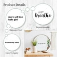 thumbnail image 2 of Motivational Mirror Decals - Set of 6 Black Vinyl Quotes Be Amazing Today, Smile It Looks Good On You, Just Breathe, Good Things Are Coming - Bathroom Mirror Sticker, 2 of 7
