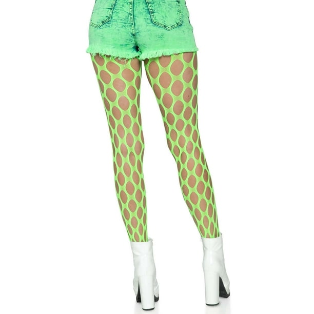 Leg Avenue Women Leg Avenue Barbed Wire Fishnet Tights. tights, Neon Green,  One Size US 