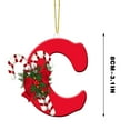 thumbnail image 3 of FYHALE 26 Letters Christmas Tree Decoration Pendant, Personalized DIY Christmas Hanging Ornaments Decoration for Xmas Tree Party Decor, 3 of 4