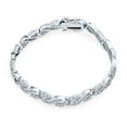 thumbnail image 2 of Bling Jewelry Womens Bridal Romantic CZ Infinity Tennis Bracelet in Sterling Silver 7.5 Inches, 2 of 6