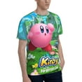 thumbnail image 4 of Unisex Kirby 3d Graphic Print Shirts For Mens Womens Casual Short Sleeve Tee Shirts Top, 4 of 7