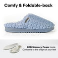 thumbnail image 4 of LongBay Women’s Soft Flannel Memory Foam Slippers Slip on House Fuzzy Shoes Indoor Outdoor, 4 of 7