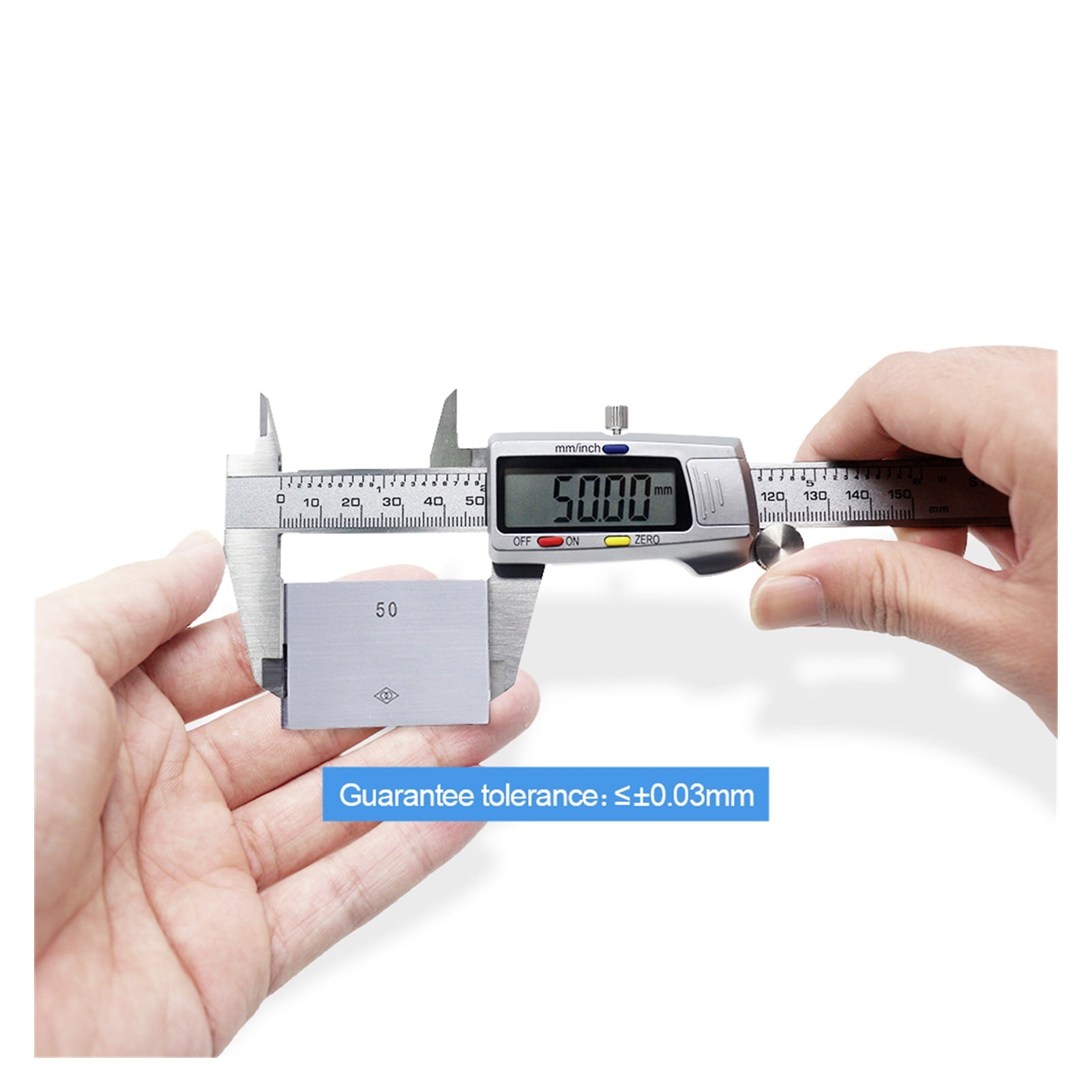 Stainless Steel Electronic Digital Vernier Caliper 6Inch 0-150mm Metal Micrometer Measuring Tool Digital Ruler