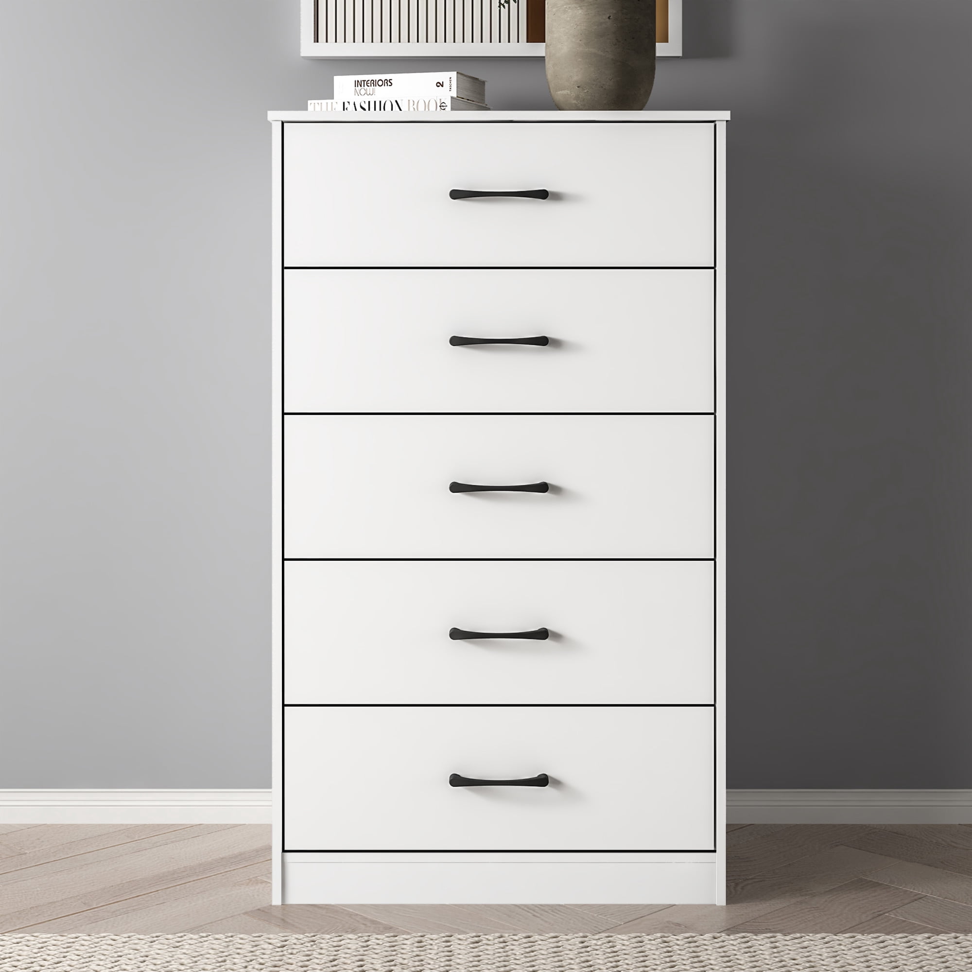 Mainstays Ardent 5-Drawer Dresser, White