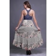 thumbnail image 4 of Bimba Women Skirts Long Bohemian Gypsy 5 Tier Cotton Printed Long Skirts, 4 of 5