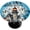 Z:halloween, variant on Fit 40"-44" Tables Fitted Round Tablecloth, Halloween Ghosts Small Size Table Cover Fitted with Elastic Waterproof Wipeable for Outdoor Party Patio