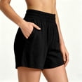 thumbnail image 5 of SHTXOZHI Plus Size Womens Shorts High Waisted Running Yoga Shorts Stretch Biker Shorts with Deep Side Pockets, 5 of 8