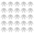 thumbnail image 1 of UPGRATOR 100pcs Loose Beads Caps Flower Spacer Beads Caps For Professional Jewelry Design Silver, 1 of 6