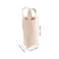 thumbnail image 2 of Moluckfu 4Ud Bolsa De Regalo Para Vino De Lona Con Asas Reutilizable Para Presentaciones Y Eventos, 2 of 8