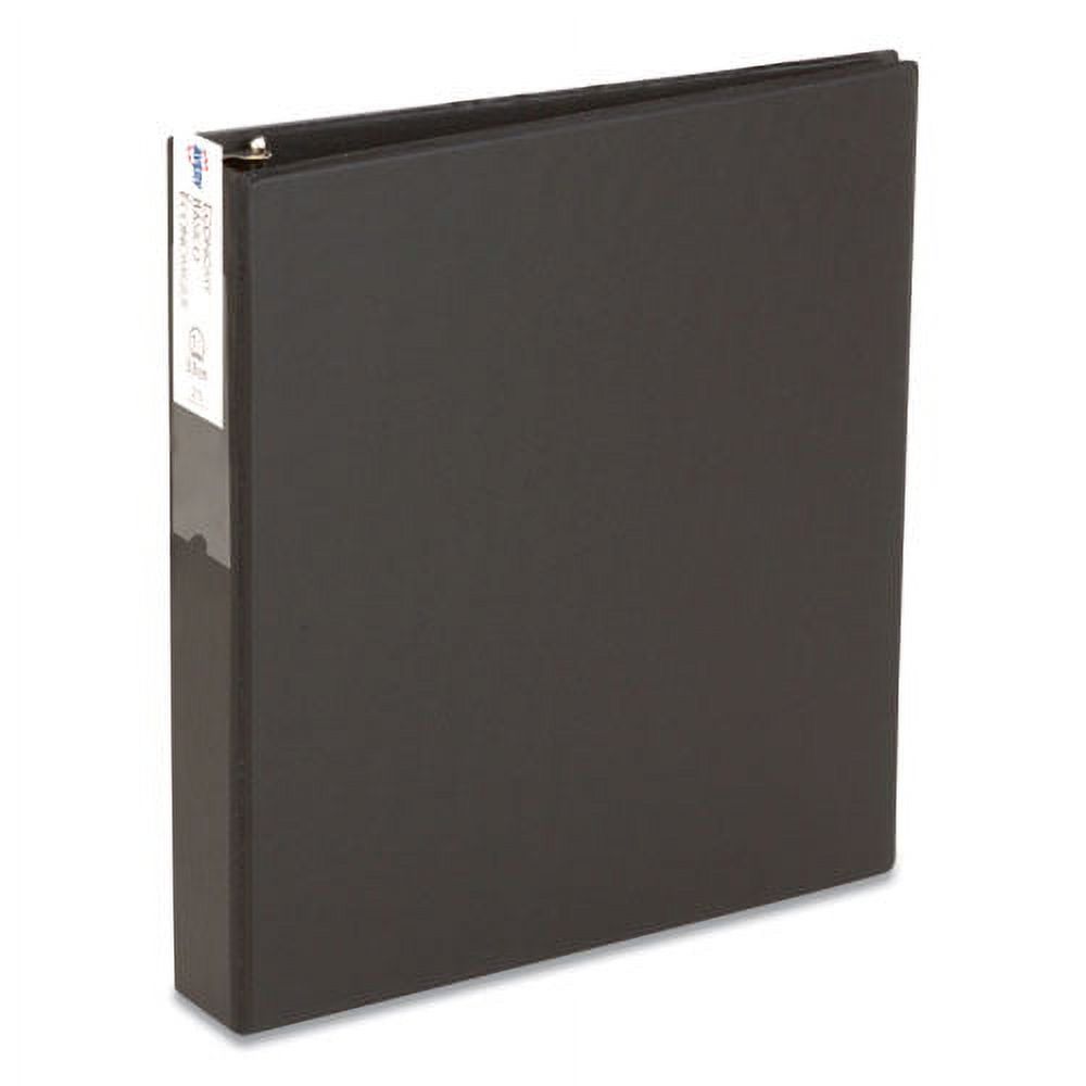 Economy Non-View Binder With Round Rings, 3 Rings, 1.5" Capacity, 11 X 8.5, Black, (4401) | Bundle of 5 Each